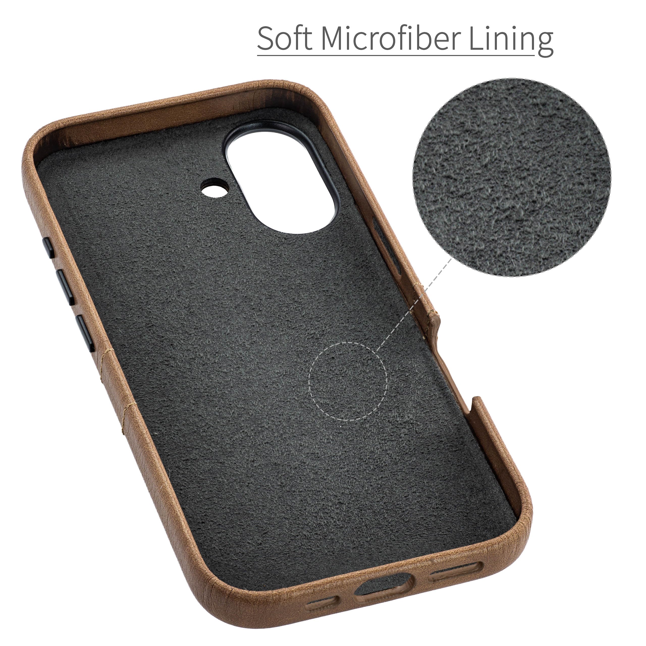 Dockem Card Case For IPhone 16 Pro With Built-in Metal Plate For