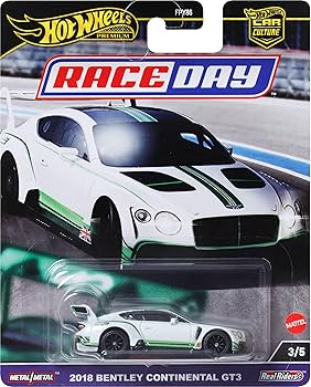 BENTLEY CONTINENTAL GT3 ミニカー Hot Wheels 2018 Bentley Continental GT3 HW Race Day New 2025 : Target
