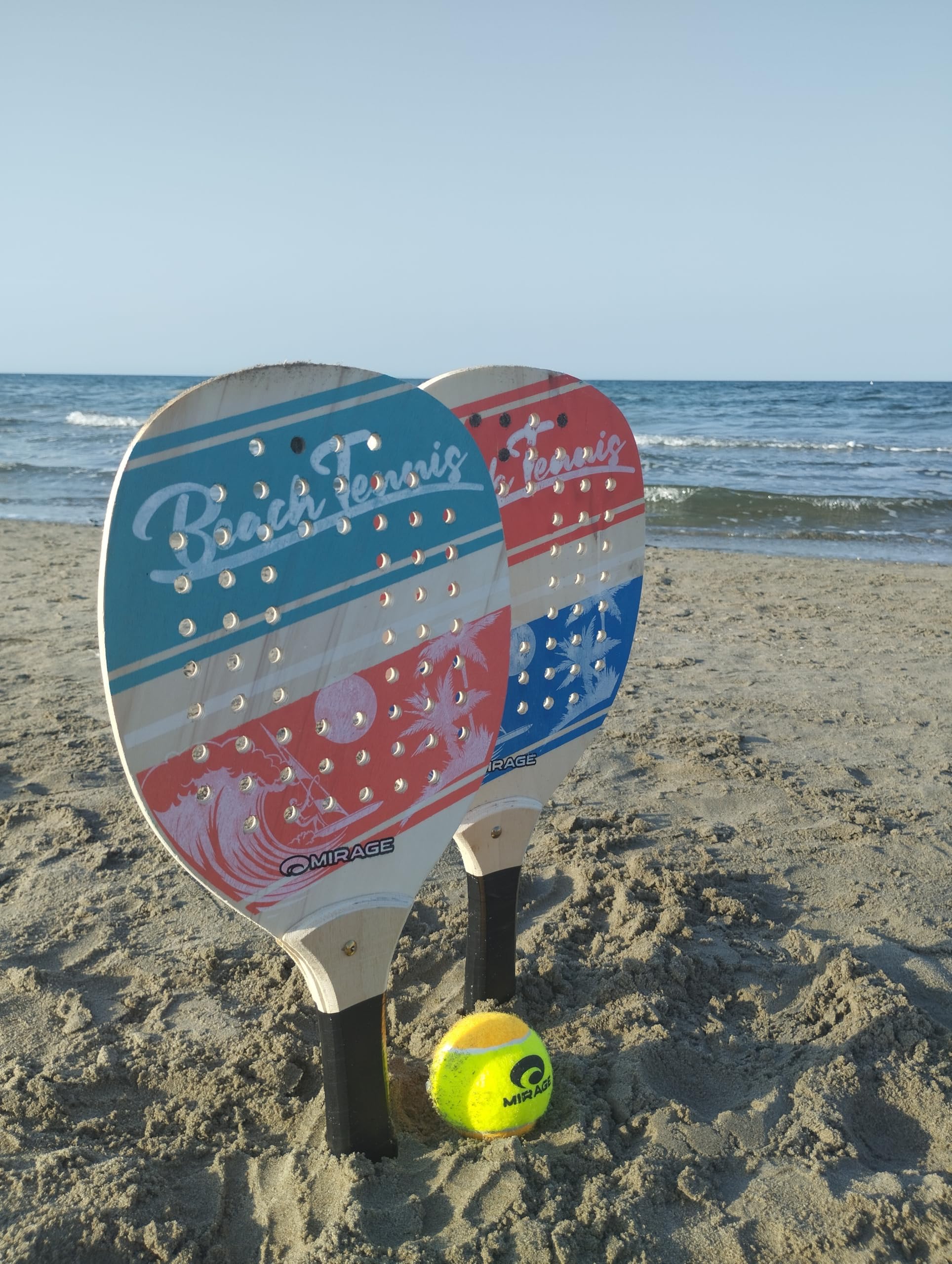 Raquette de plage Tennis balles souples légère résistante jeux plein air mer plage jardin enfants adultes