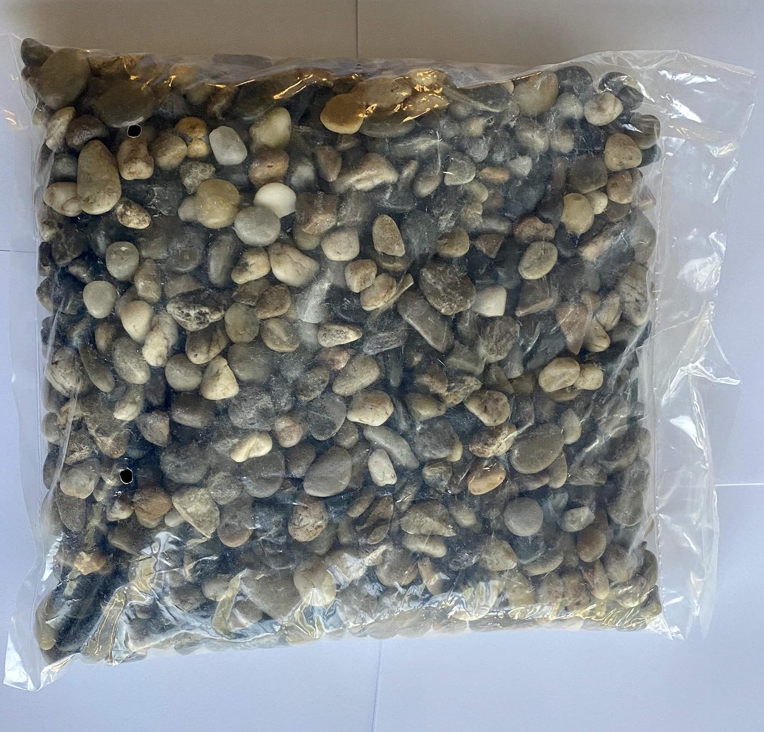 Decorative Pebbles River Rocks 40lbs. (Large, Red)
