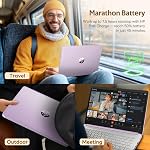 HP Stream 14" HD Laptop with AI Copilot for Students & Business, 13th Gen Intel 4-Core, 4GB RAM, 1.12TB Storage (128GB UFS+1TB Docking Station), 1-Year Office 365, Wi-Fi 6, Windows 11, Lavender Purple