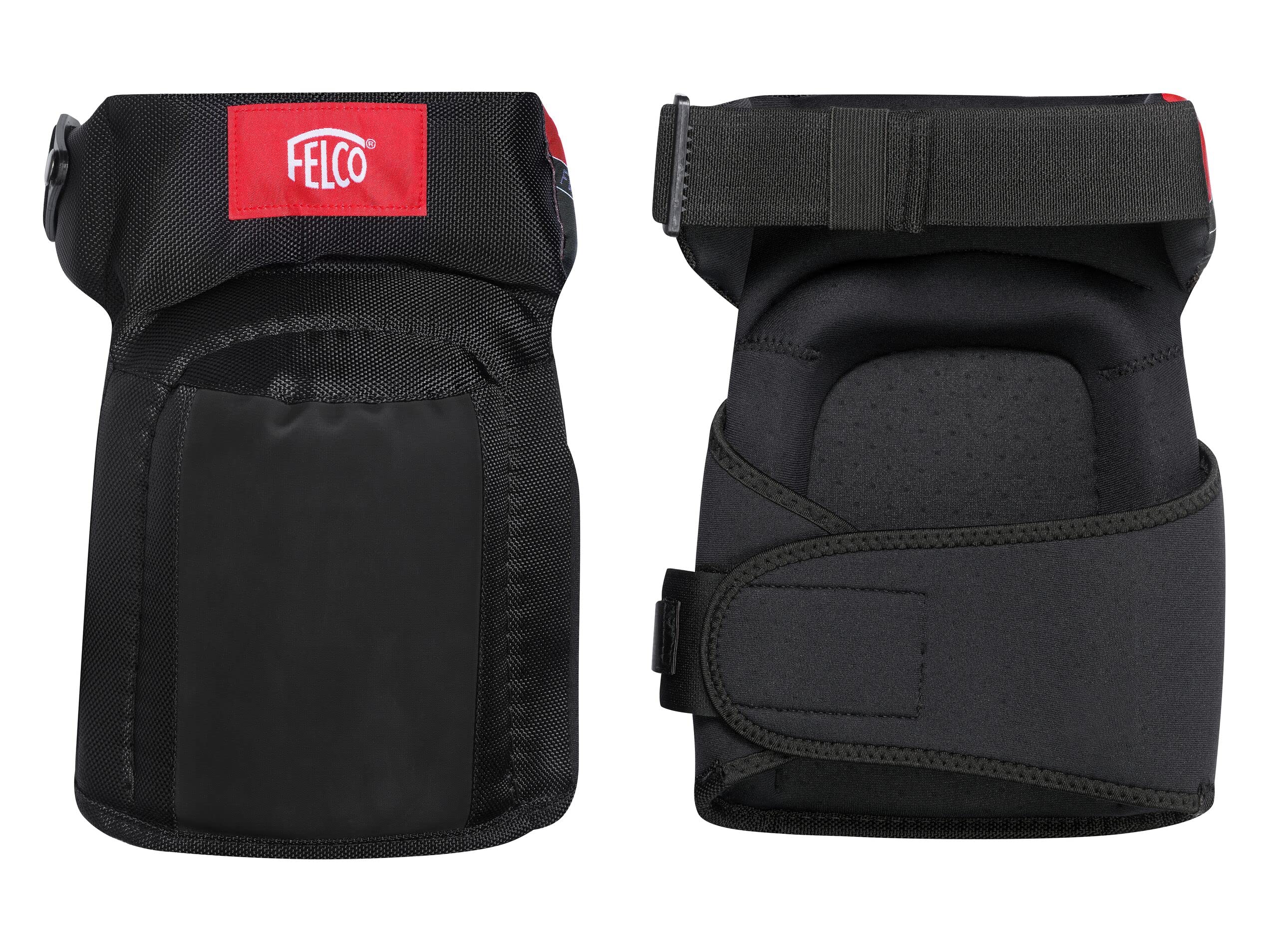FELCO Knieschoner 711 (Kniepolster für Gärtner, Polsterung mit Gelschaum, für alle Beingrößen geeignet, schont Knie + Gelenke)