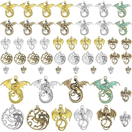 Enchanted Dragon Charms for Magical Jewelry Creations