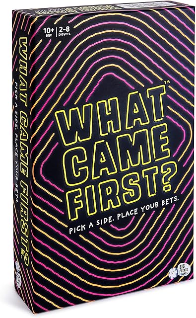What Came First? Simple 50:50 Family Board Game for Kids and Adults