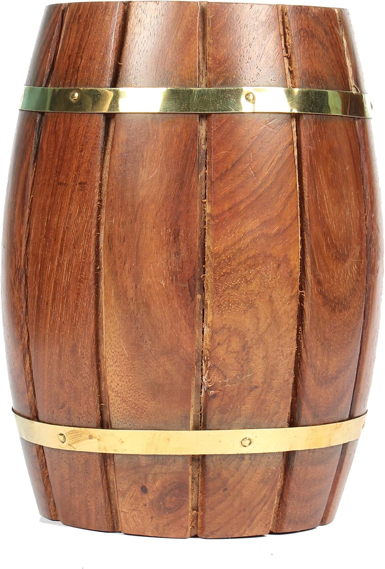 Varda Wooden Craft Brown Medium Size Barrel/Piggy Bank