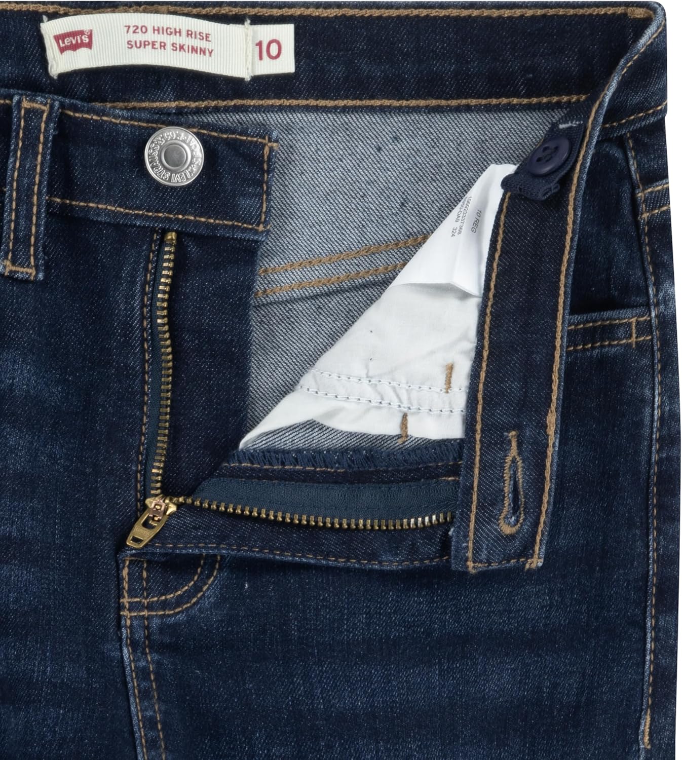 Levi's Girls 720 High Rise Super Skinny Fit Jeans - Image 5