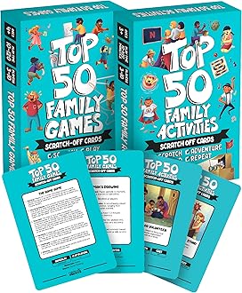 The Ultimate Family Bonding Bundle, Top 50 Family Games + Top 50 Family Activities Scratch Off Decks. +1,000 Hours of Fun. Create Memories That Will Last Forever!…