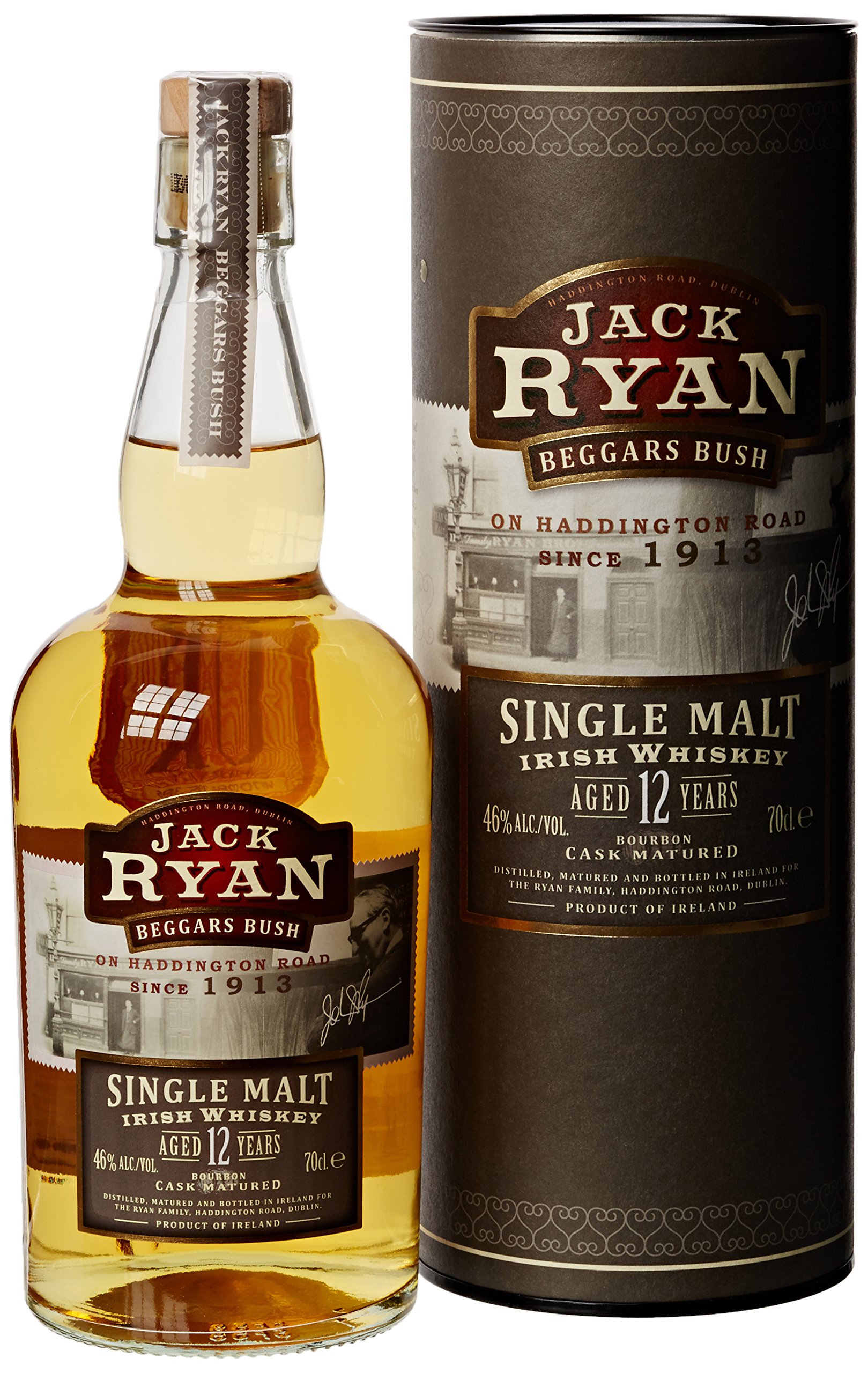 Jack Ryans 12 Year Old Beggars Bush Single Malt Whiskey, 70 cl