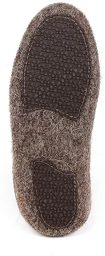 Miniatura 6 de Pantuflas de lana para mujer con flor hecha a mano, ligeras