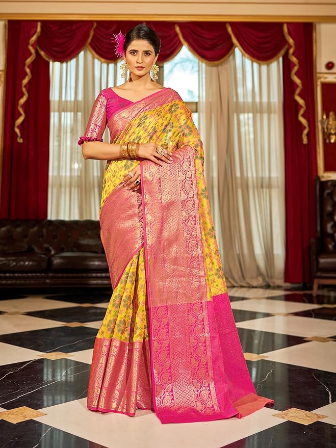 SWORNOF Banarasi Silk Saree