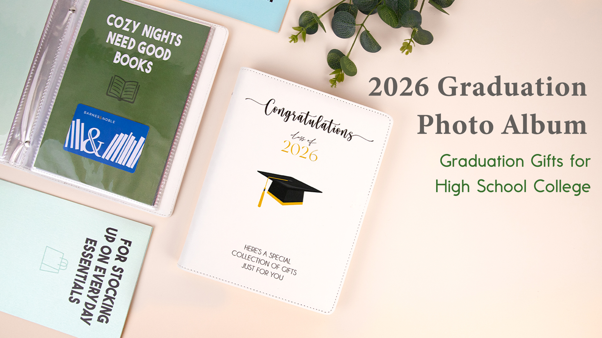 Amazon.com: 2026 Graduation Gifts - Graduation Photo Album with 24 Pages -  High School Graduation Gift Card Book