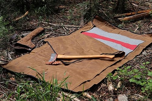 Miniatura 4 de 1844 Helko Werk Germany Paquete de rollo de cama de lona encerada y manta del ejército suizo