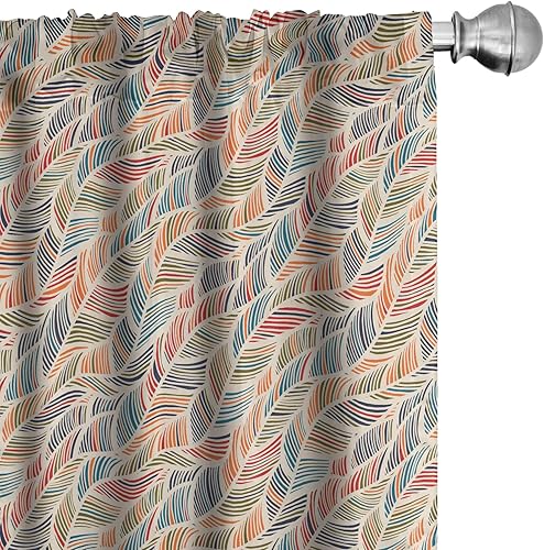 Paneles de cortinas multicolores de Ambesonne