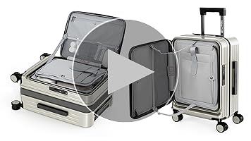 Amazon | [New Trip] 片開き スーツケース 拡張機能付 PC100% キャリー