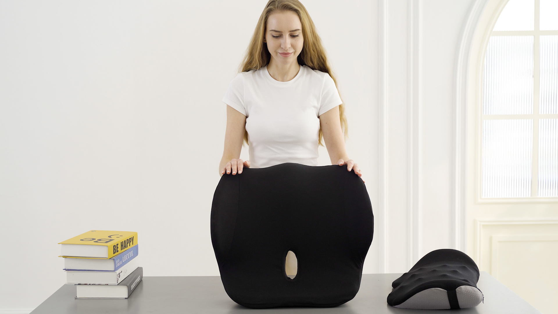 Amazon.com: Lexeme X Large Memory Foam Seat Cushion Lumbar Support