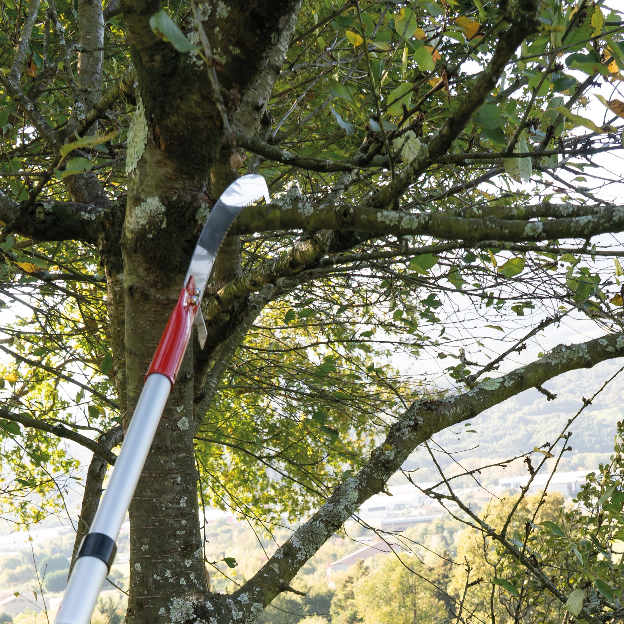 Amig - Perche Télescopique en Aluminium Léger, Barre Extensible jusqu'à 3 Mètres, Perche pour Couper, Scier et Élaguer en Hauteur, Outil de Jardinage pour Scies et Cisailles d'Élagage