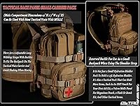 Vista 3 de Mochila Táctica Pequeña Molle para Hidratación al Aire Libre, Portador de Bolsa de Agua para Chaleco y Mochila