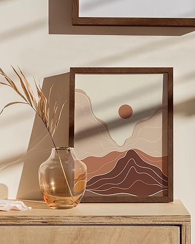 Miniatura 6 de HAUS AND HUES Juego de marco de roble nogal independiente de 1-8.5x11