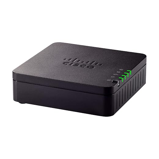 Cisco ATA 191 Multiplatform Analog Telephone Adapter, 2-Port Handset-to-Ethernet Adapter, 1-Year Limited Hardware Warranty (ATA191-3PW-K9)