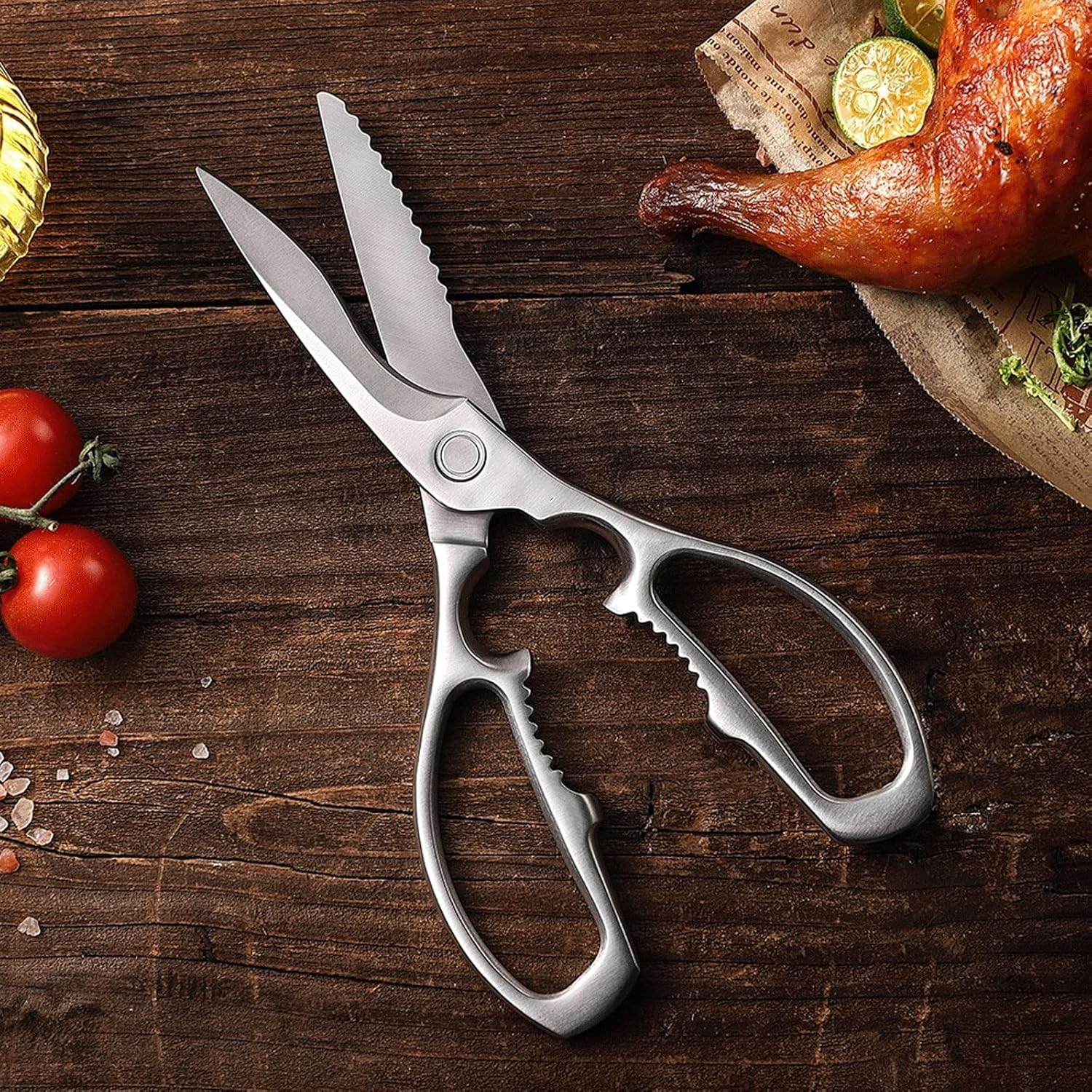 Kitchen Scissors Kitchen Scissors Walnut Scissors Chicken Bone Fish Scales Multifunctional Kitchen Scissors Tool