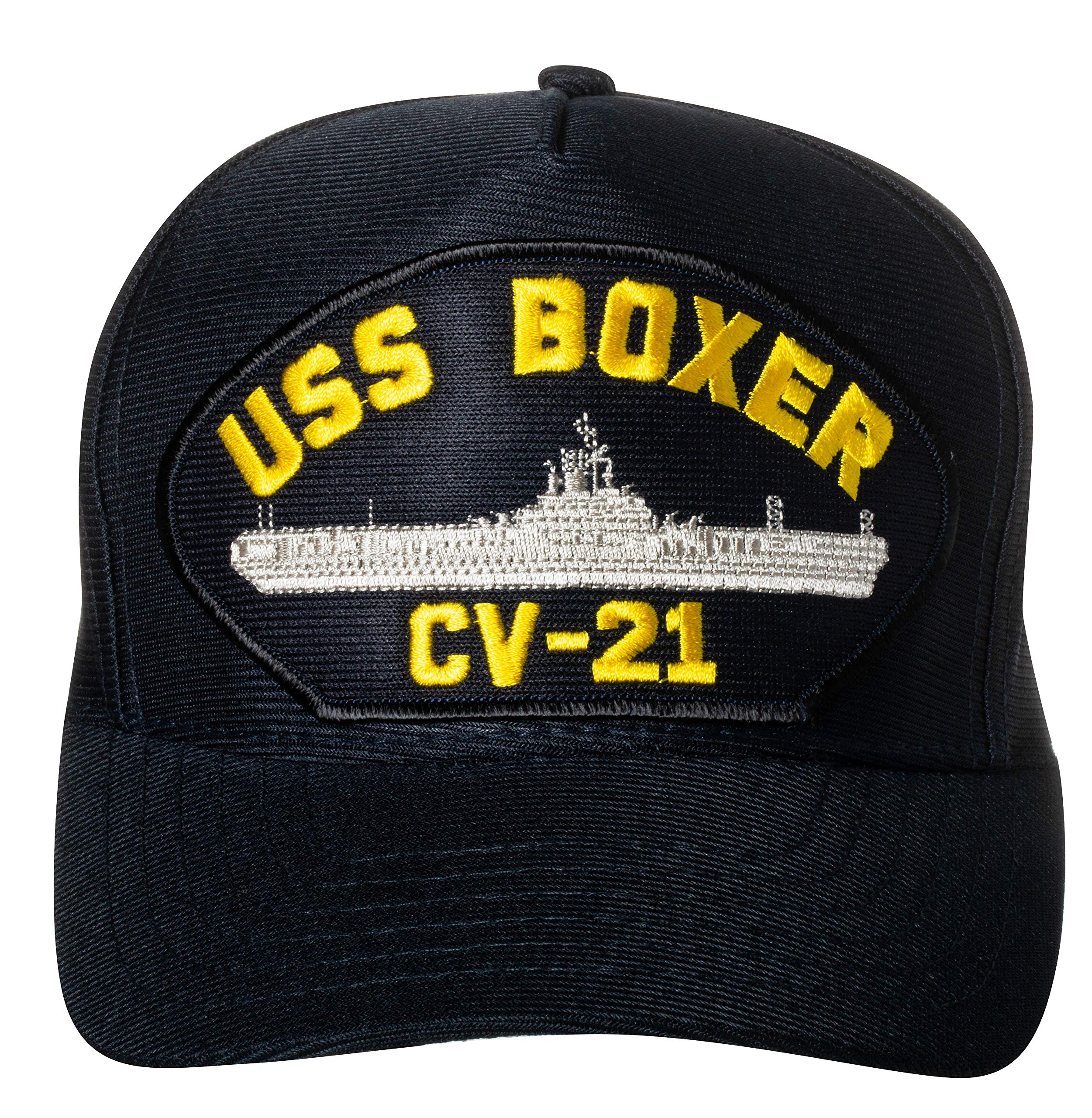U.S. Naval Submarine Base Kings Bay Emblem Patch Hat - Navy Blue Adjustable Baseball Cap - View #6