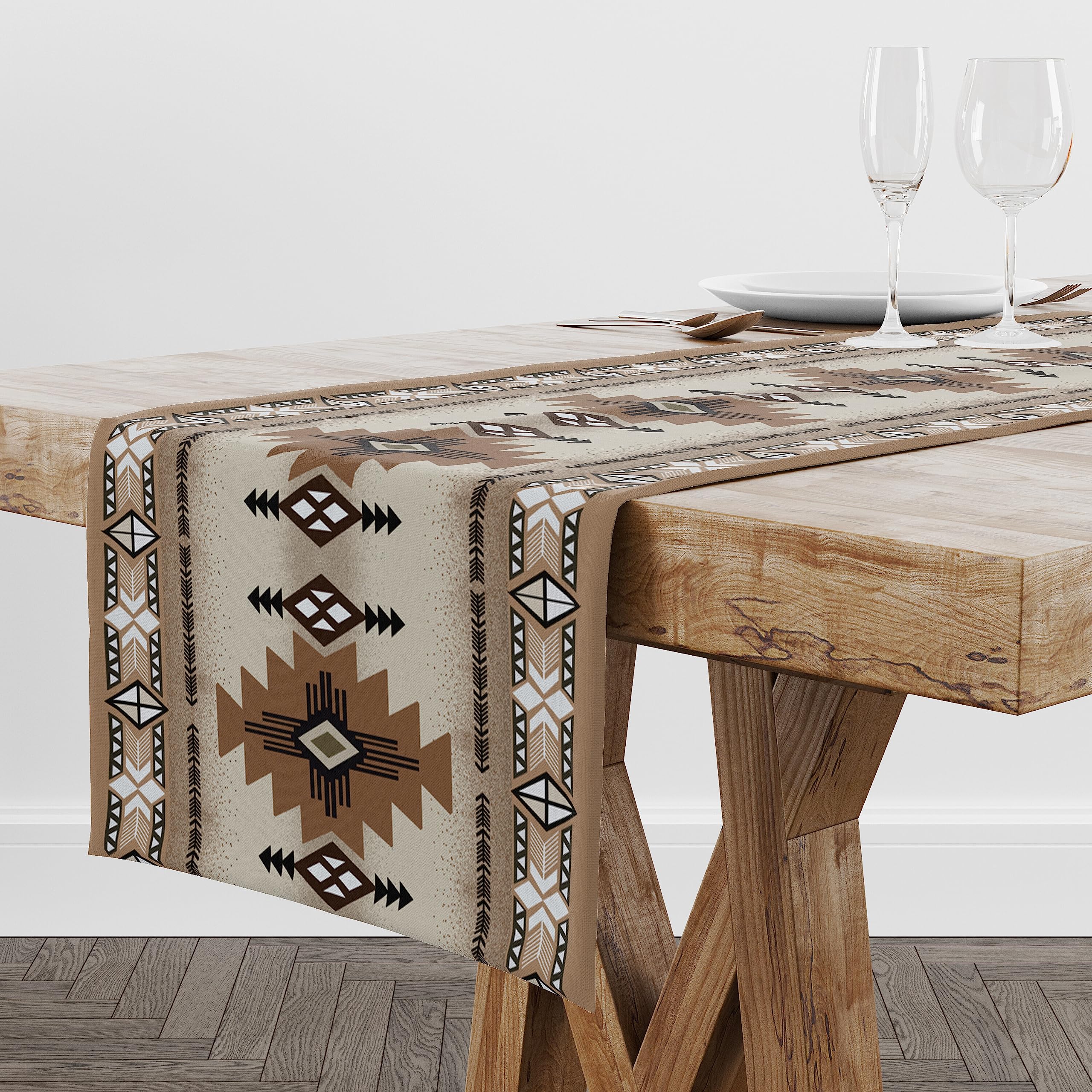 Amazon｜Southwest Boho テーブルランナー ヴィンテージ ボヘミア
