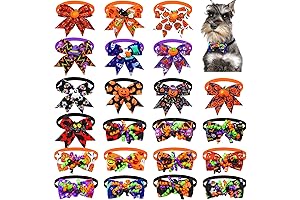 22Pcs Halloween Pet Bow Tie