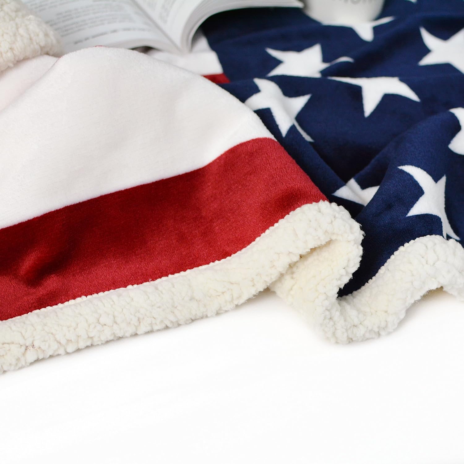 Brandream Designer Fleece Blanket American Flag Blankets Throw Blanket for Boys/ Girls/ Adults Blankets 51 X63 Super Soft - Image 7