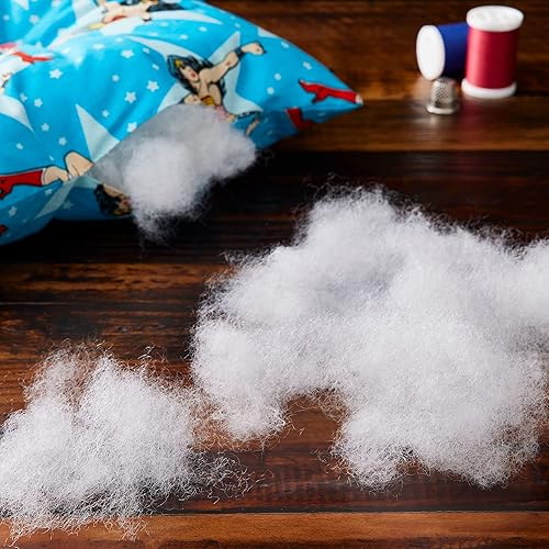 The Original Poly-fil - Bolsa de relleno de fibra de alta calidad, relleno hipoalergénico para almohadas, juguetes, animales y artes y manualidades,