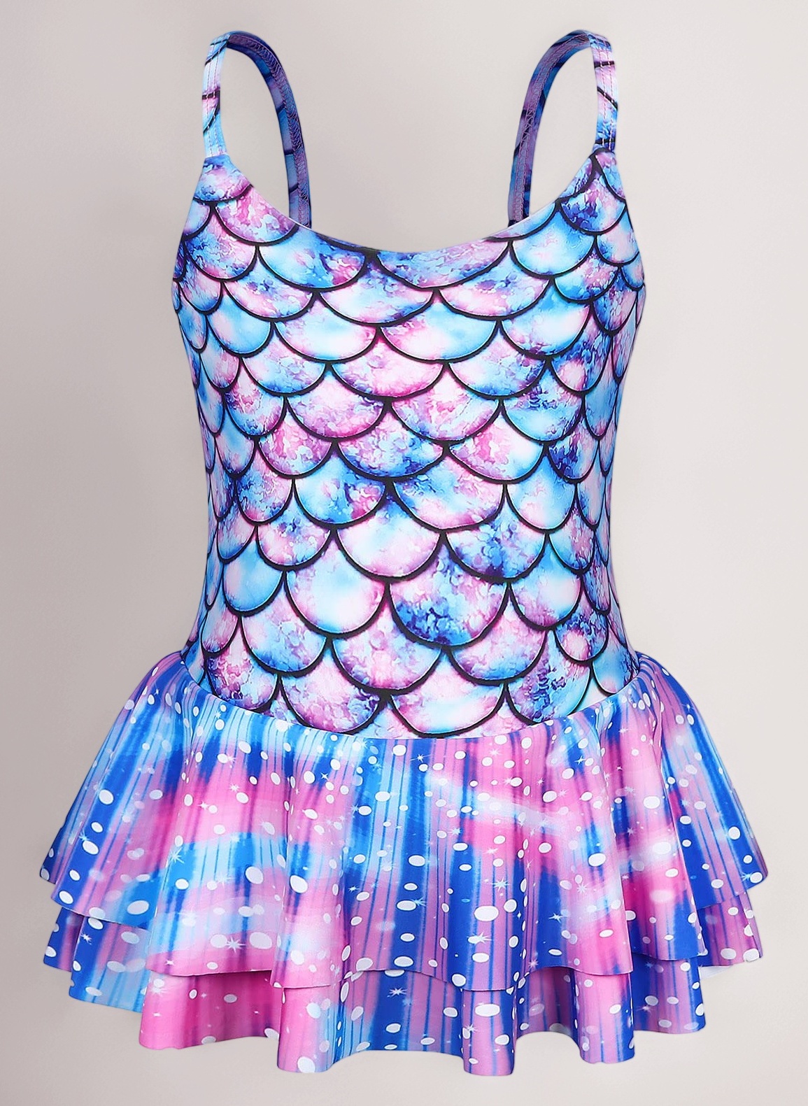 AmzBarley Girls Swimming Costume Girls Swimsuit Kids 1 Piece Mermaid Swimwear Bathing Suit