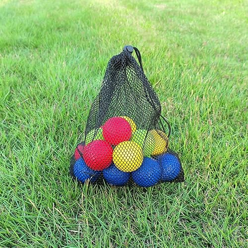Miniatura 7 de LAZTIC Pelotas de práctica de golf de espuma, paquete de 16 o 54 pelotas de golf suaves, de vuelo limitado, perfectas para práctica de swing en