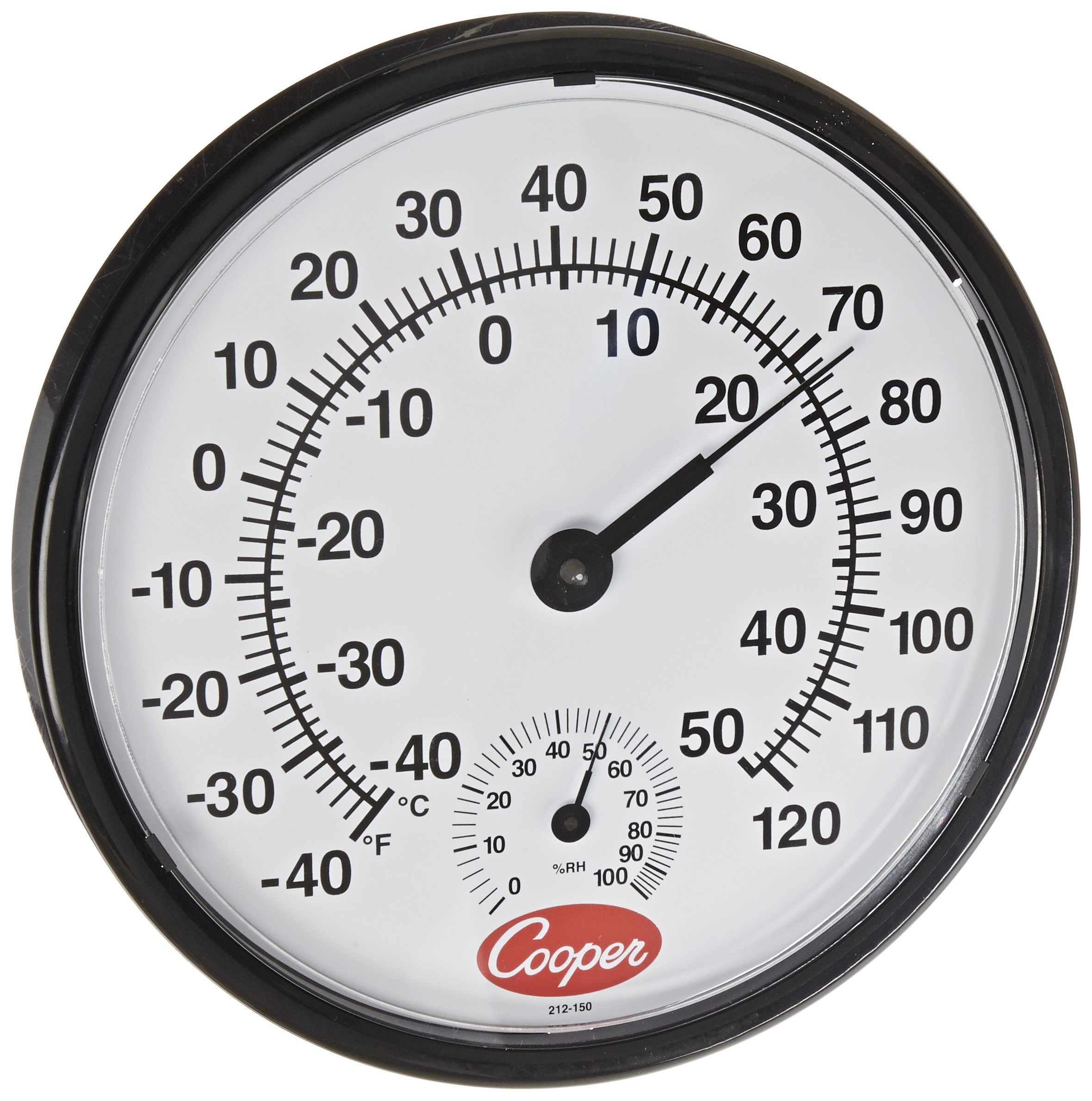 Cooper-Atkins 212-150-8 Analog Hygrometer, -40°F to 120°F