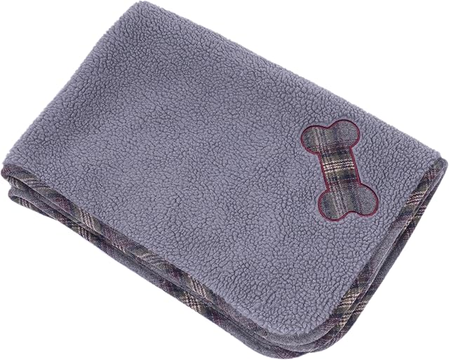 Petface Tweed Comforter Blanket for Dogs, Grey