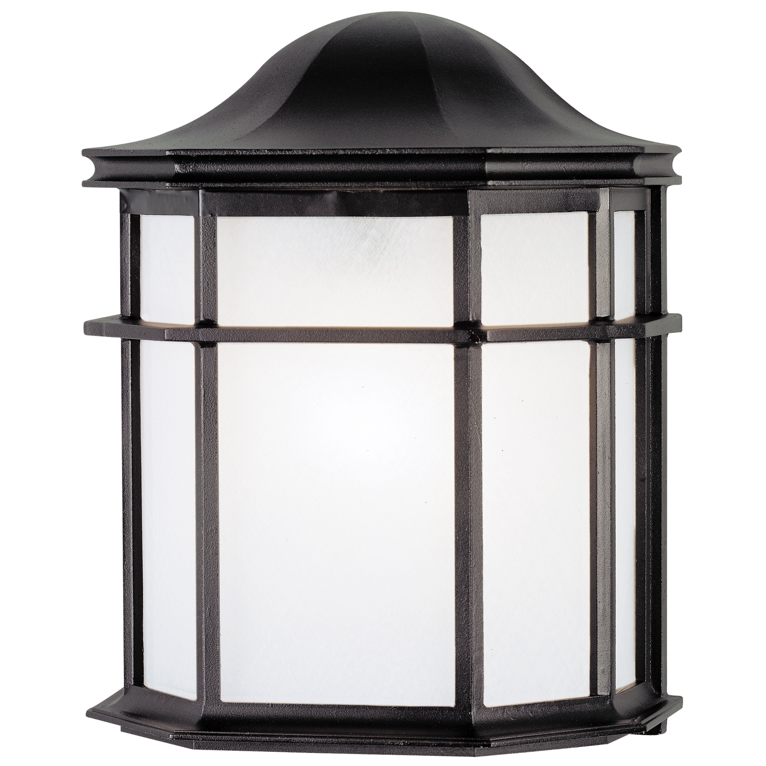 Westinghouse Lighting 6689800 Single Light Outdoor Wall Lantern with Textured Black Finish on Cast Aluminum with White Acrylic Lens-image-26