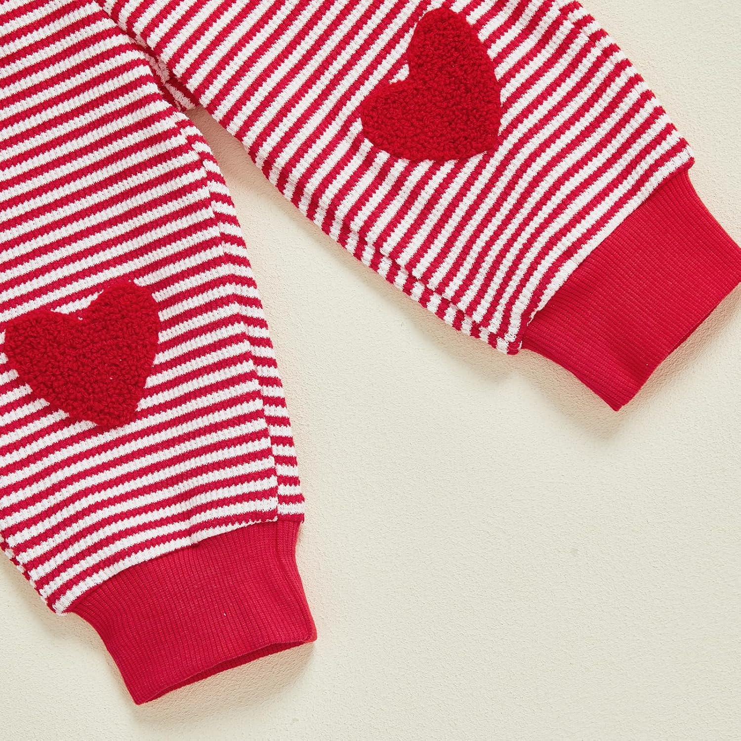 FYBITBO Baby Boy Girl Valentines Outfit Lover Boy Sweatshirt Shirt Sweater Red Heart Pants Toddler Valentines Clothes - Image 5