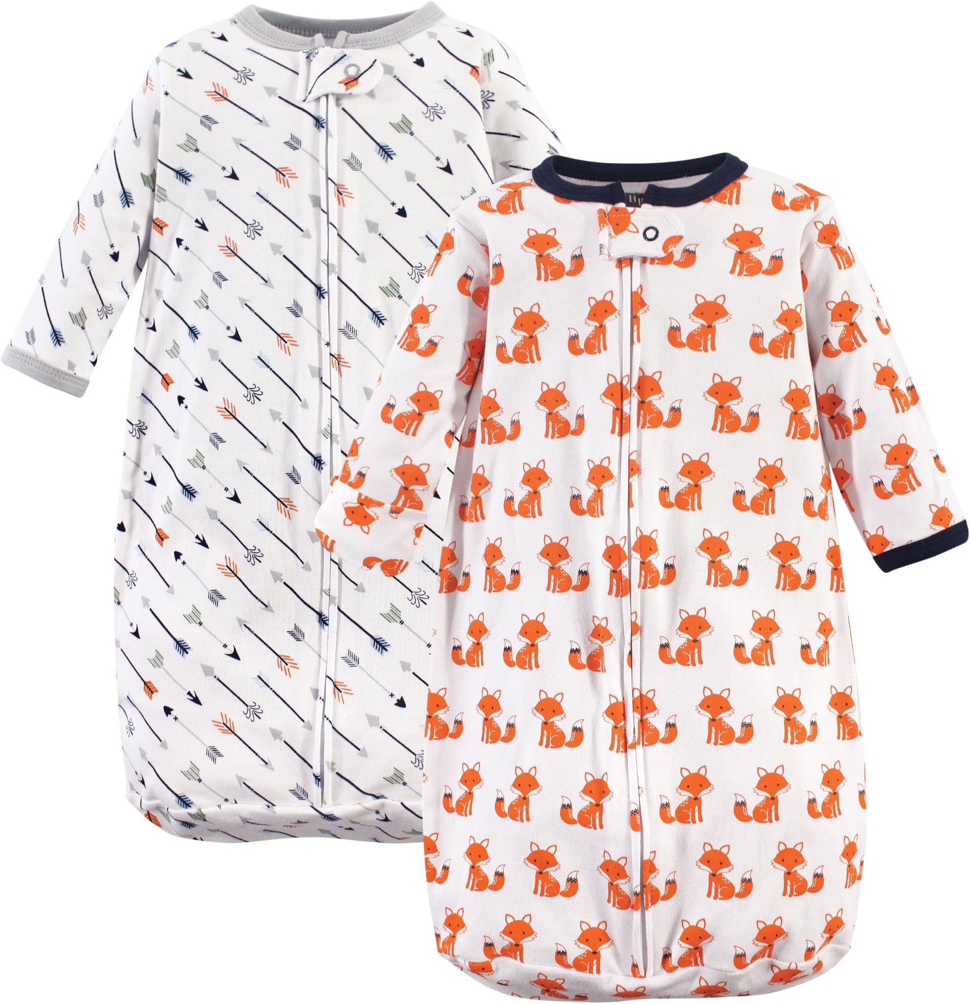 Hudson Baby Unisex Baby Cotton Long-Sleeve Wearable Sleeping Bag, Sack, Blanket
