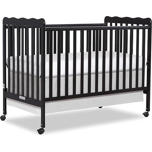 Dream On Me Carson Classic 3-in-1 Convertible Crib in Black, Greenguard Gold Certified