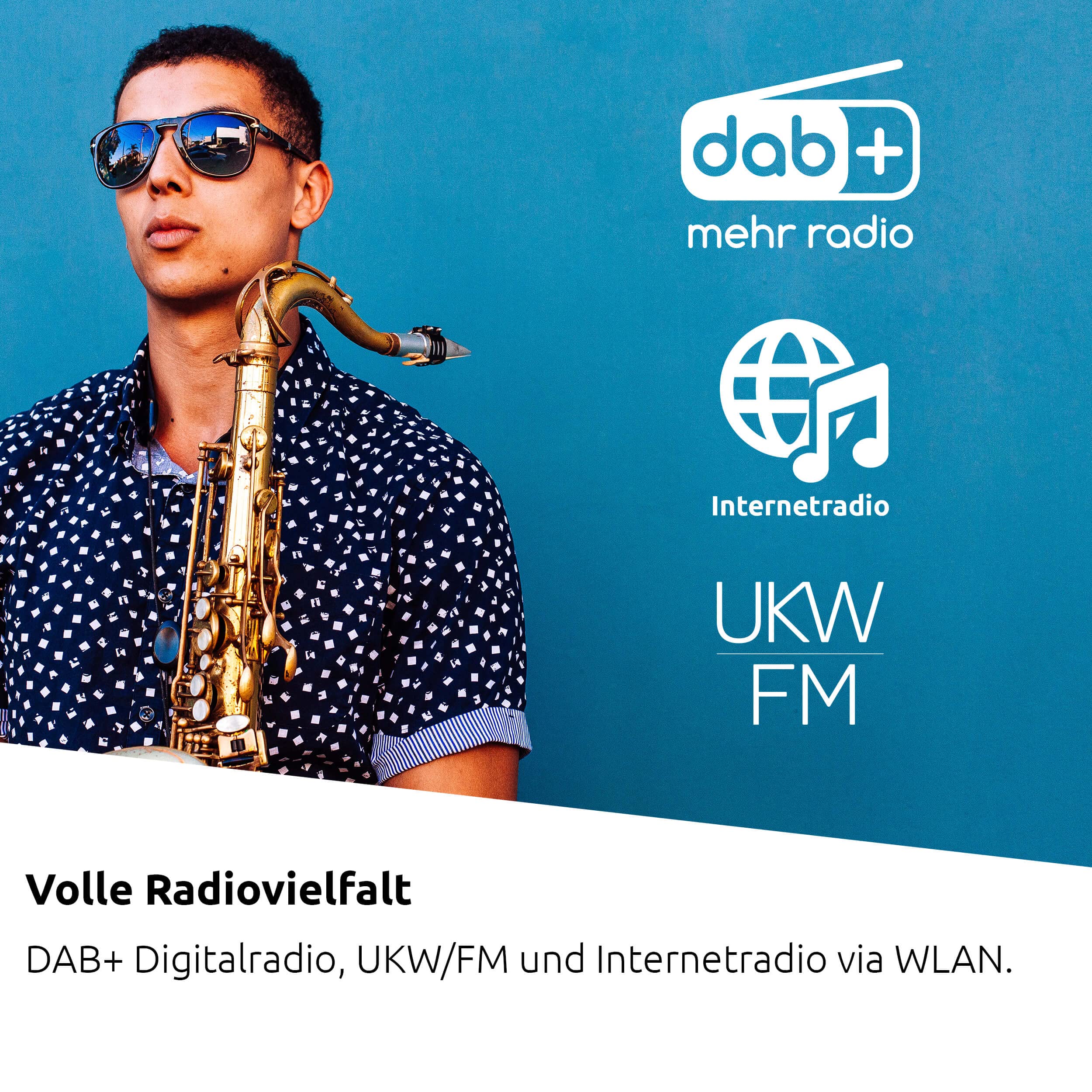 TechniSat VIOLA 710 CD IR - kompakte Hi-Fi-Anlage (Internetradio, DAB+, UKW, CD-Player, Bluetooth, 2x 20 Watt RMS Stereo-Boxen, Kopfhöreranschluss, Wecker, Sleeptimer, Kompaktanlage, Fernbedienung)