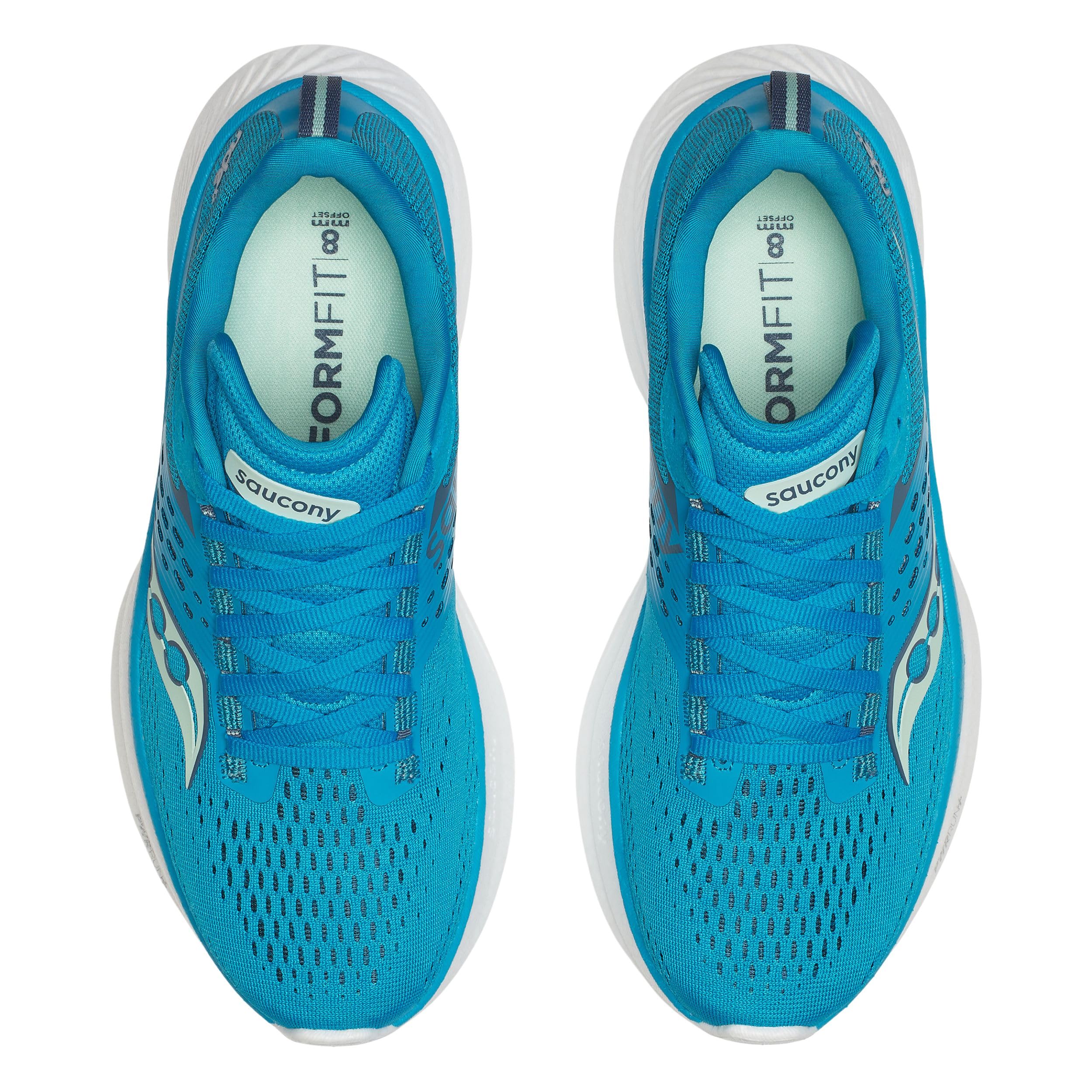 Saucony Femmes Ride 17 Chaussure De Running sans Stabilisateurs Chaussures De Running Viziblue/Mirage - Bleu 37,5