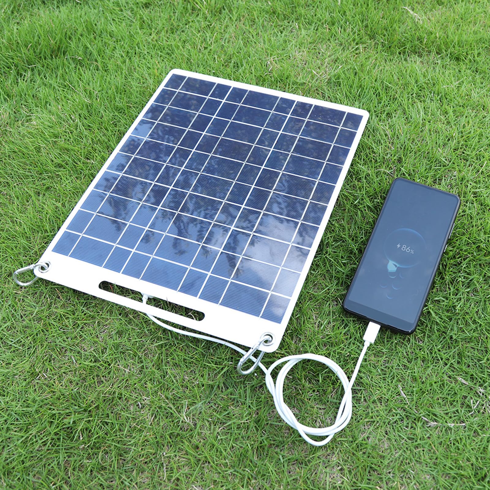 15W Pannello Solare Portatile USB 5V Caricabatteria Cella Solare Consiglio Caricabatteria da Auto per Cellulare Campeggio Esterna Sistemi di Alimentazione