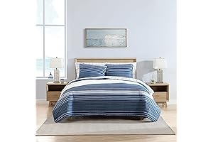 Nautica Coveside Blue Cotton Quilt Set