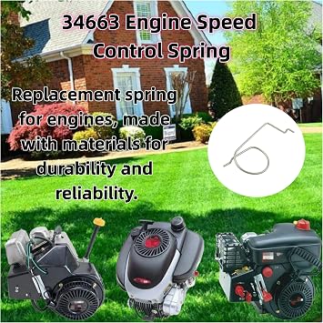 Replacement Engine Speed Control Spring Fit Tecumseh 34663(2 Pack)