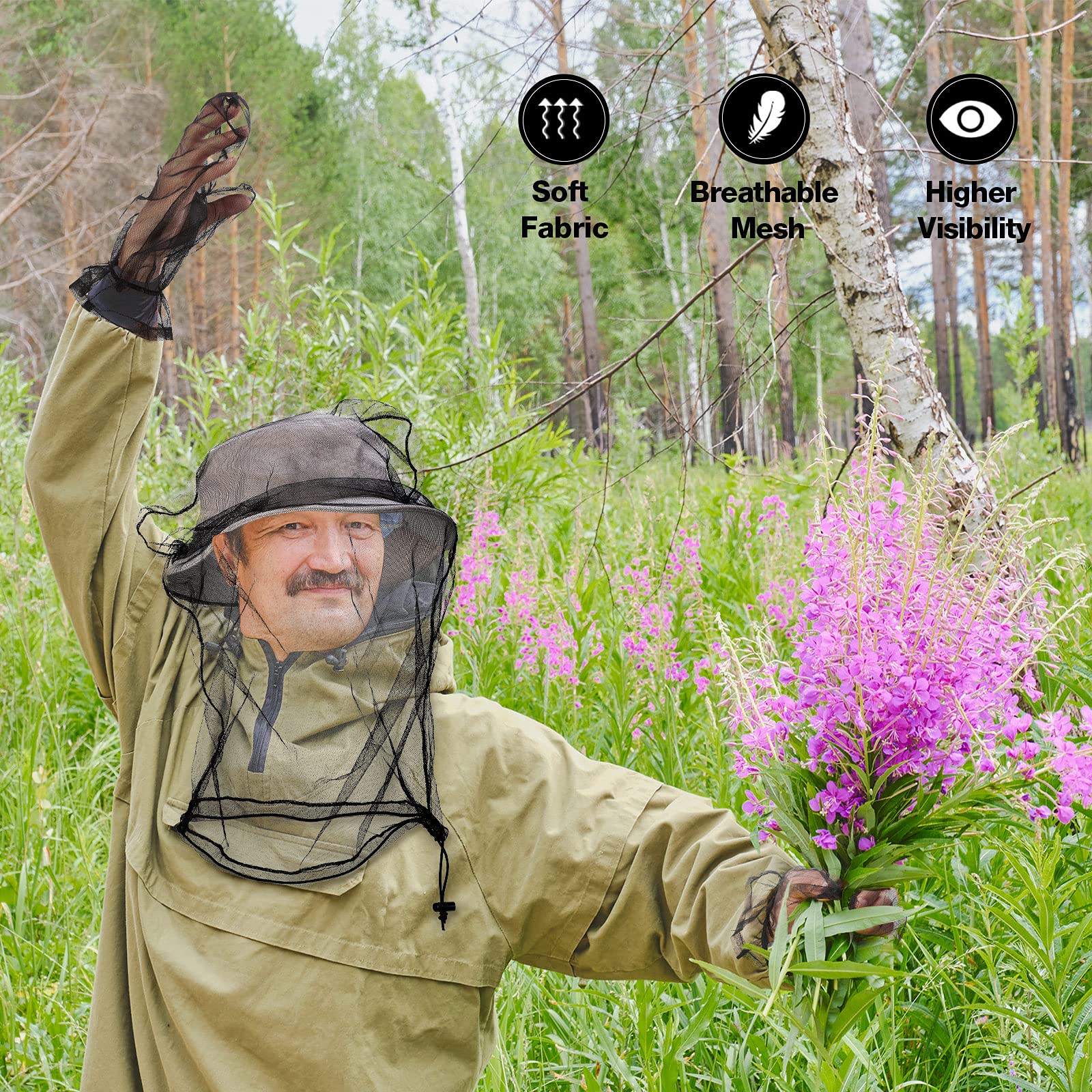 Universal Backpackers Moskitonetz-Anzug - Insektenschutz Jacke & Hose Für Outdoor