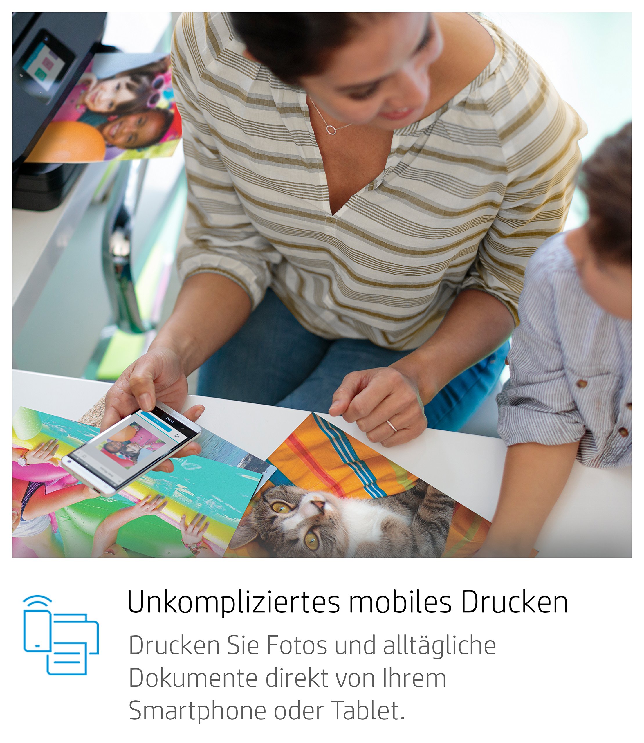 HP ENVY Photo 7830 Multifunktionsdrucker (Fotodrucker, Scanner, Kopierer, Fax, WLAN, Airprint, Instant Ink Ready) schwarz