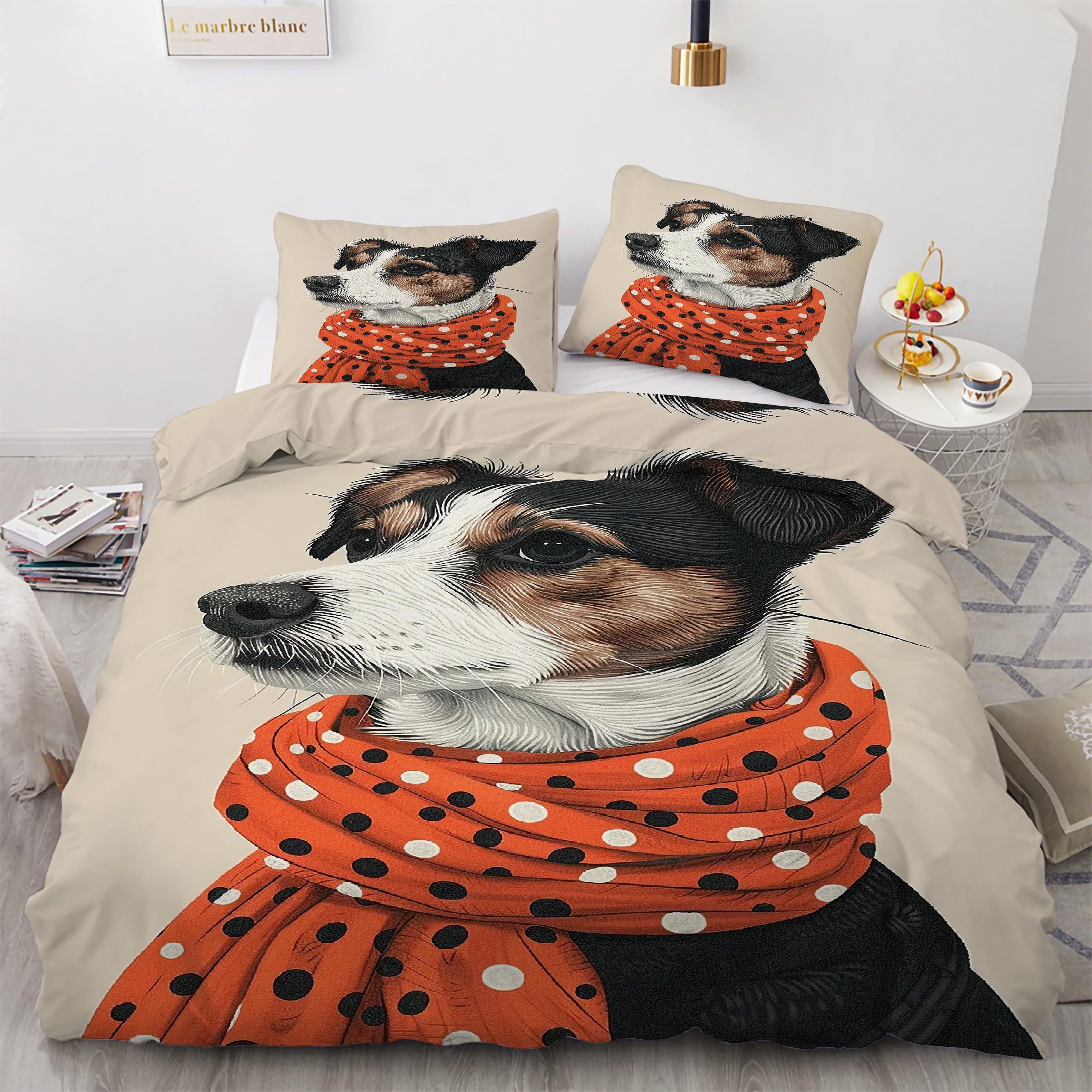 Parure de lit animal Jack Russel pour illuminer la chambre des passionnés de chiens