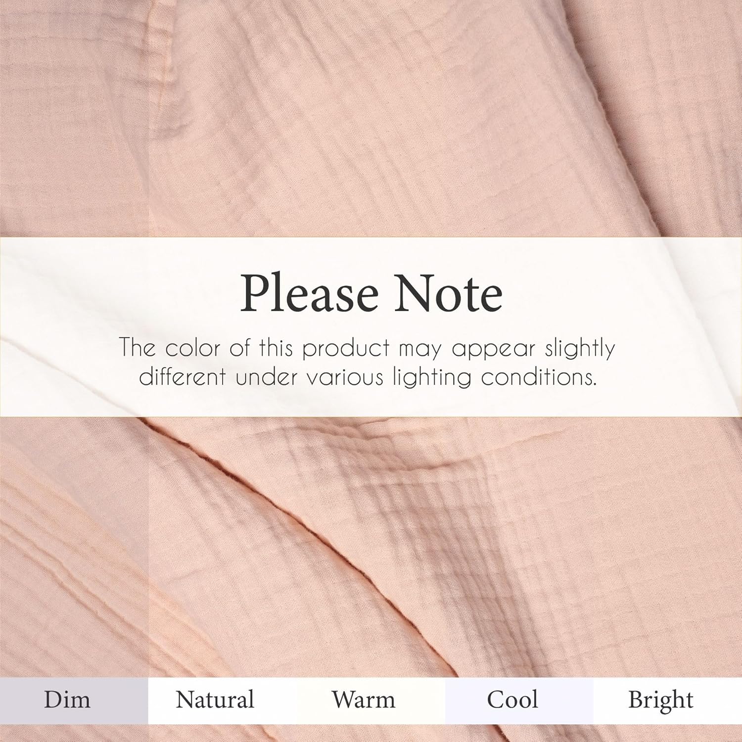Salt Earth 100% Cotton Muslin Throw Blanket, 80"X90" Queen 4 Layered Gauze Blanket Throw for Couch, Bed, Living Room, Home, Light Christmas Blankets and Throws for Christmas Gifts (Rose Dust) - Image 6