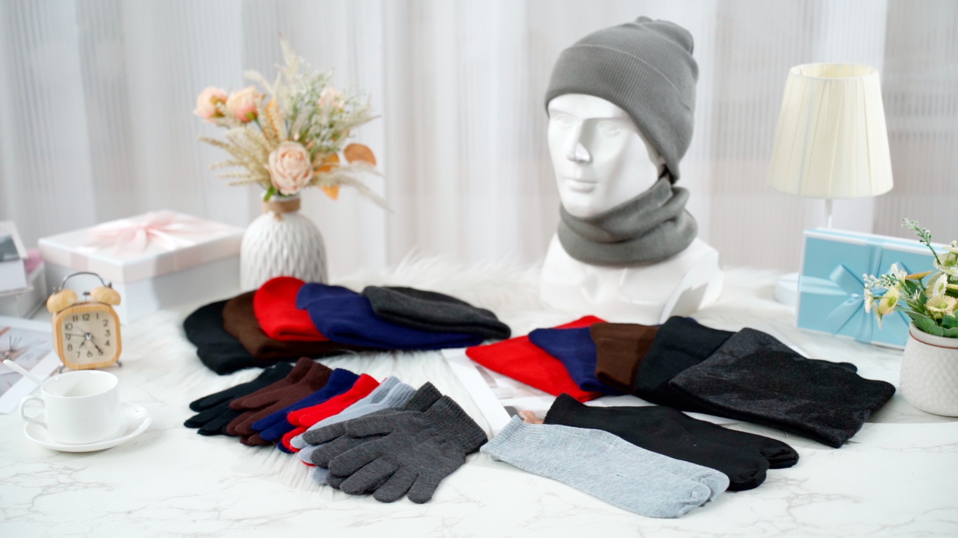 Liitrsh Winter Beanie Scarf Gloves Set - 8 Pack Unisex, Perfect For Donations Or Gifts - View #2
