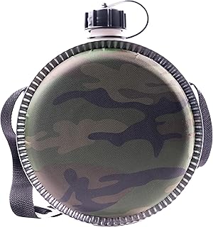 Rothco Woodland Camo 2 QT Desert Canteen - BPA Free, Ideal for Camping and Outdoor Gear