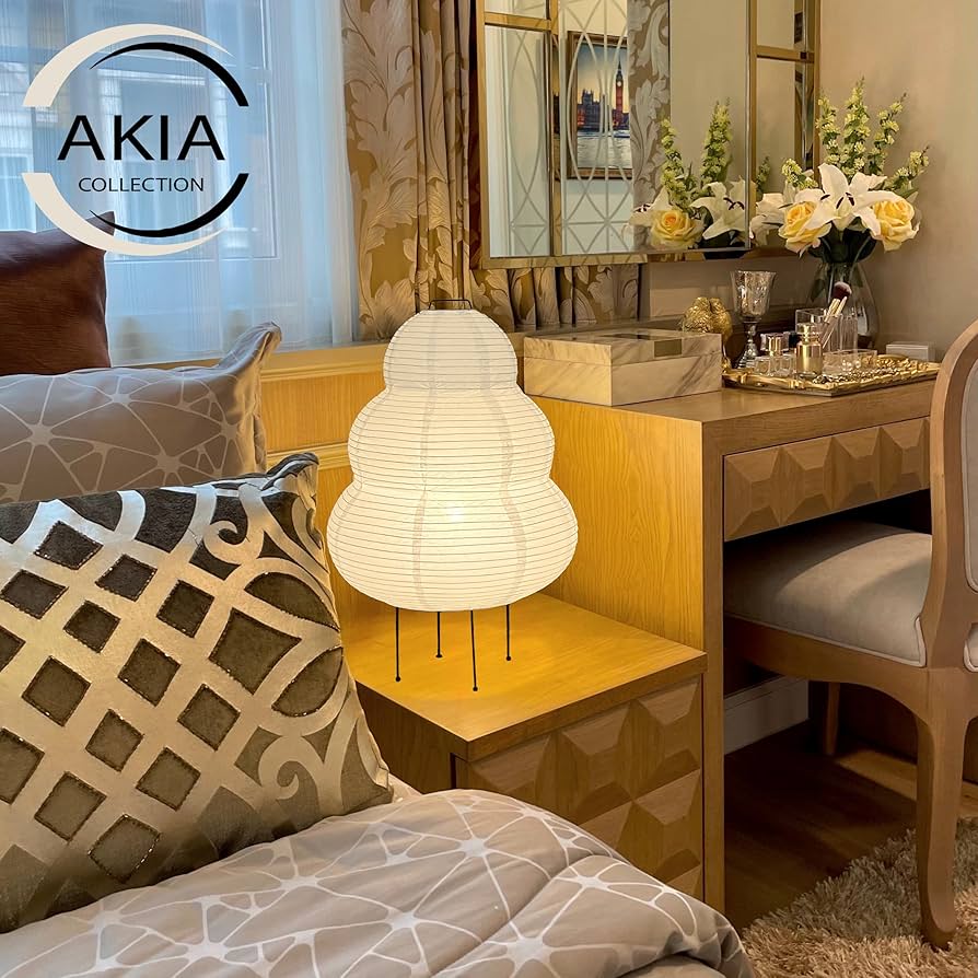 Akia Collection Noguchi Akari Rice Paper Lantern Lamp
