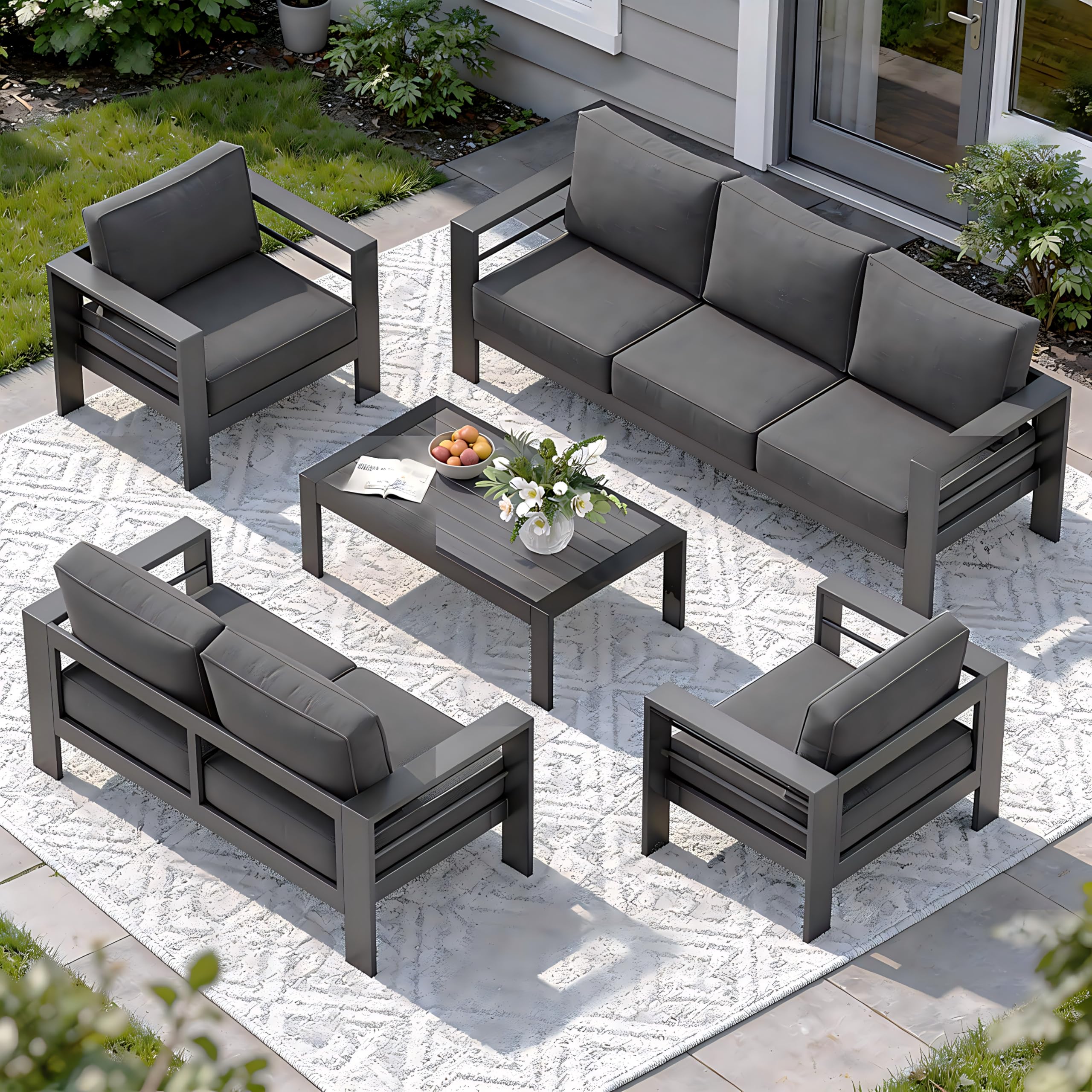 Solaste Aluminum Patio Furniture Set